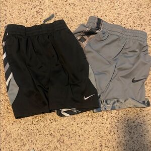 Nike Kids Black and Gray Shorts Duo
